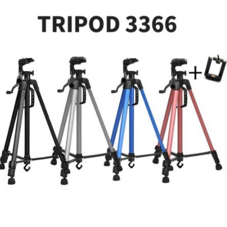 Tripé Telescópico Profissional PCâmeraCelular Tripod 3366 - GYN - Imagem 4